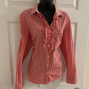 Tommy Hilfiger Women´s Plaid Button Down Shirt, Size L